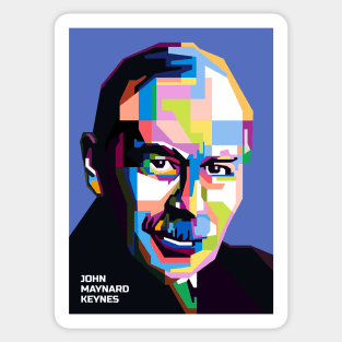 Abstract Maynard keynes in WPAP Sticker